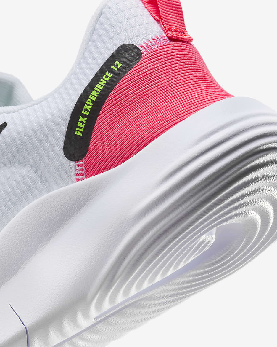 Scarpa da running su strada Nike Flex Experience Run 12 – Donna - Bianco/Hot Punch/Volt/Nero