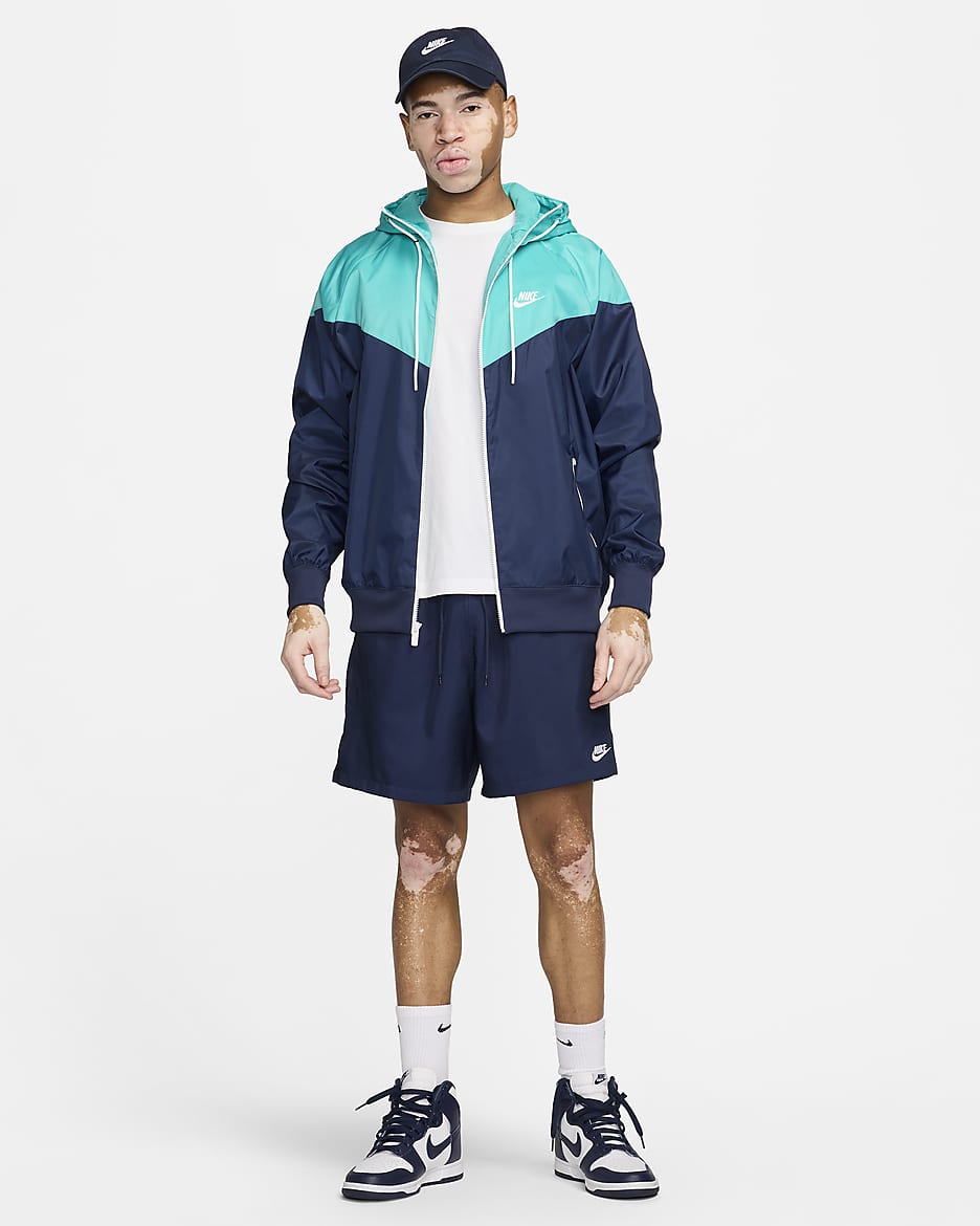 Nike Sportswear Windrunner Men's Hooded Jacket - Midnight Navy/Dusty Cactus/Sail