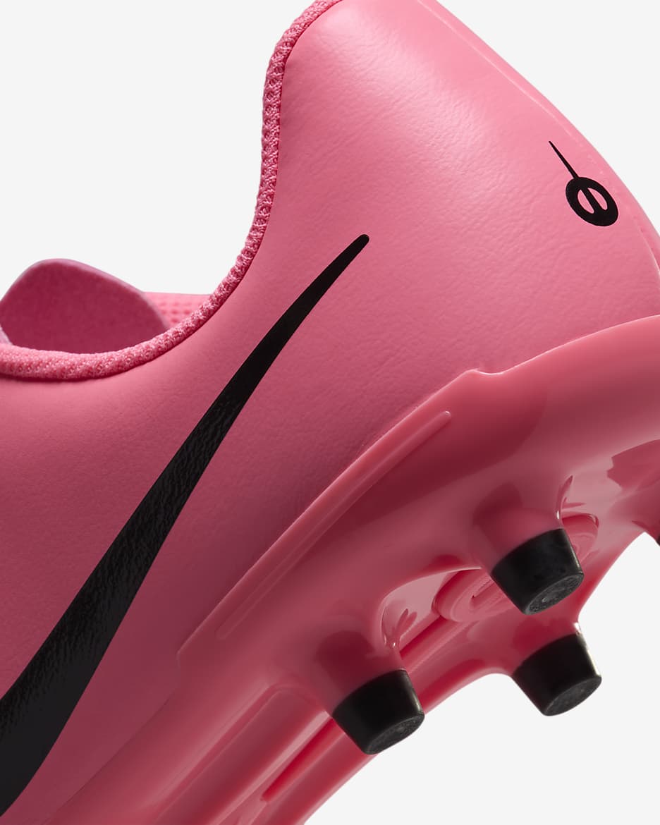 รองเท้าสตั๊ดฟุตบอลไม่หุ้มข้อเด็กเล็ก/เด็กโต MG Nike Jr. Tiempo Legend 10 Club - Pink Foam/ดำ