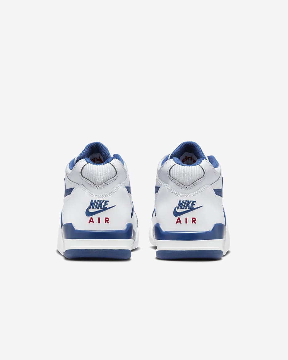 Nike Air Flight 89 Older Kids' Shoes - White/Wolf Grey/Varsity Red/Dark Royal Blue