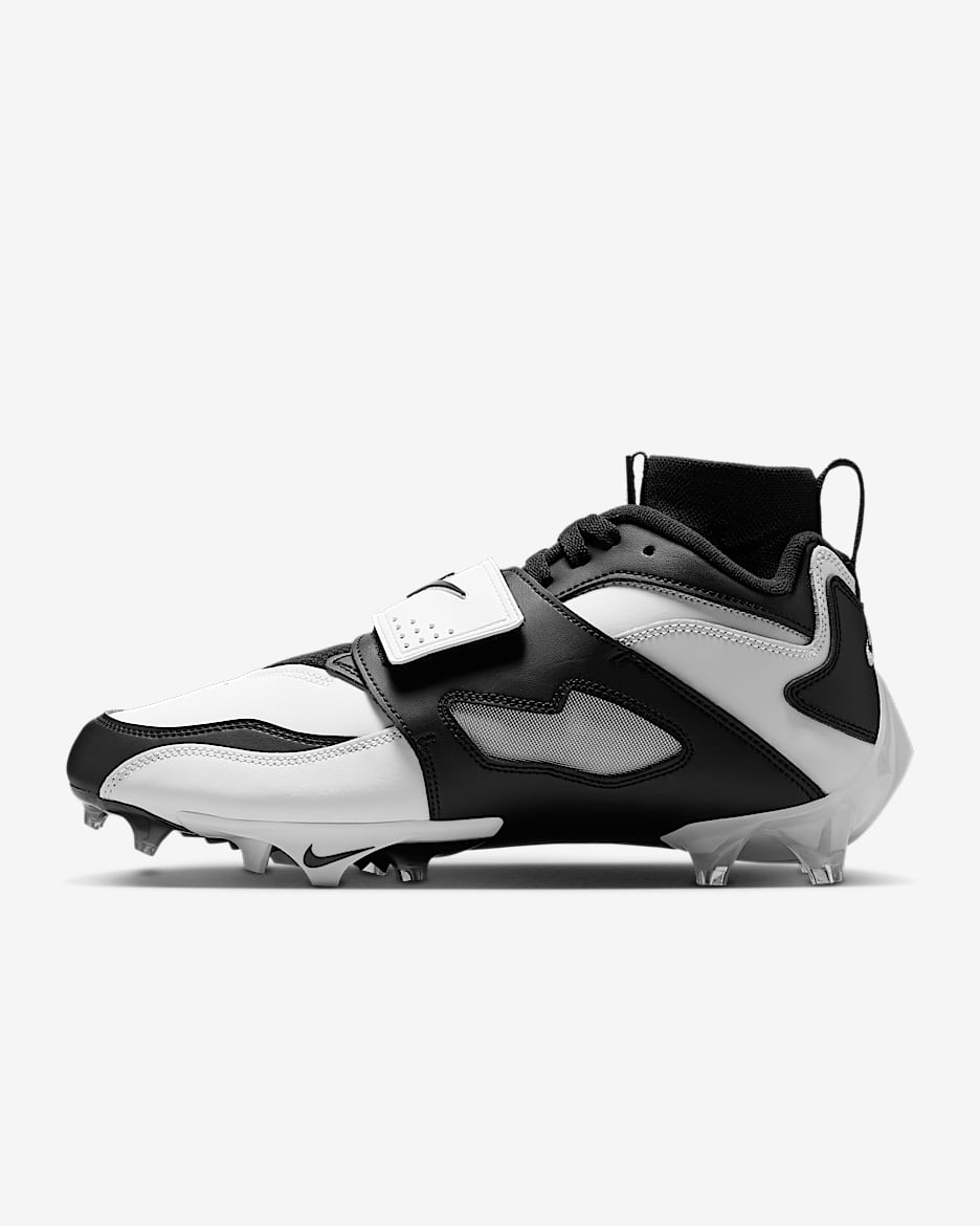 Nike Diamond Turf 93 TD Football Shoes - White/Black/Metallic Silver/Black