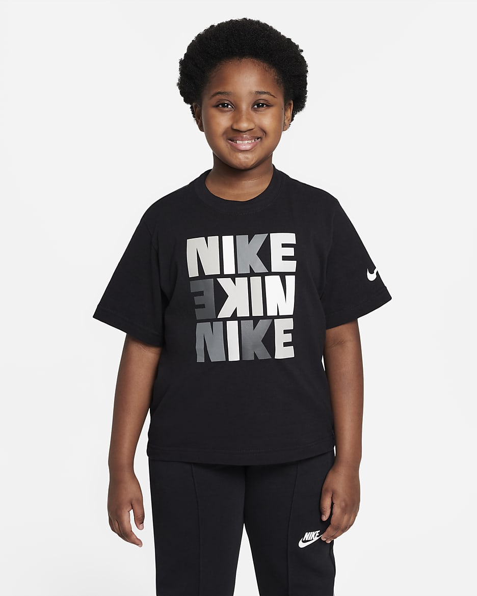 Nike Sportswear Big Kids' (Girls') T-Shirt - Black