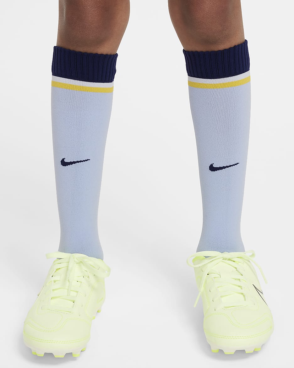 Tottenham Hotspur 2024/25 Stadium Away dreiteiliges Nike Replika-Fußballtrikot-Set (jüngere Kinder) - Cobalt Bliss/Binary Blue