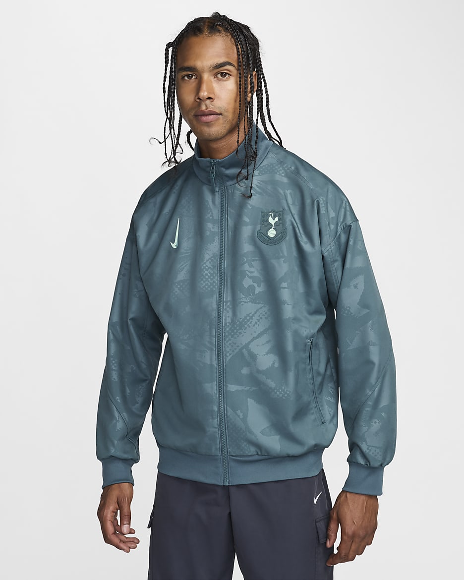 Tottenham Hotspur Strike Third Men's Nike Dri-FIT Football Anthem Jacket - Faded Spruce/Enamel Green