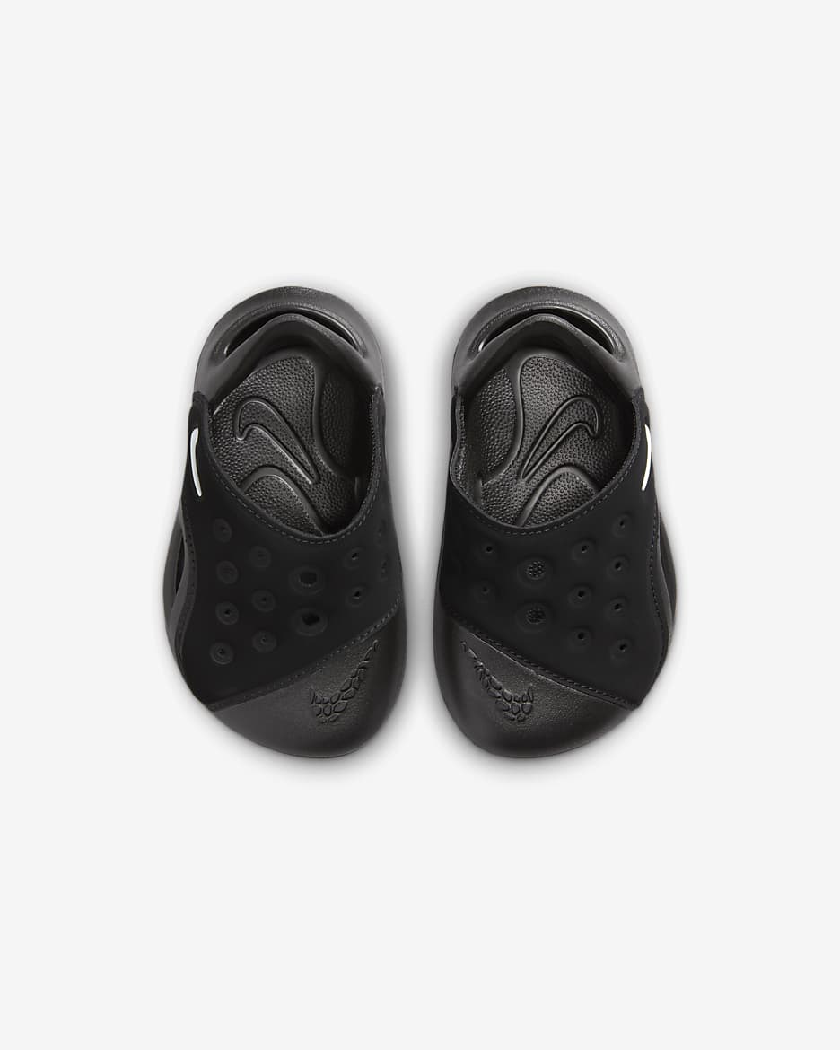 Nike Aqua Swoosh szandál babáknak/tipegőknek - Fekete/Anthracite/Fehér