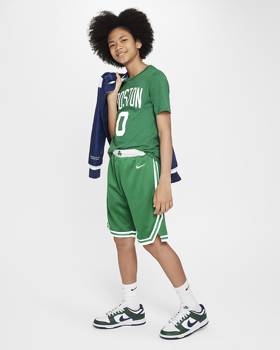 Boston Celtics 2023/24 Icon Edition Pantalón corto Nike NBA Swingman - Niño - Clover