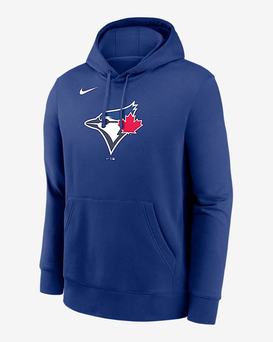 Toronto Blue Jays Logo Club Men's Nike MLB Pullover Hoodie - Rush Blue