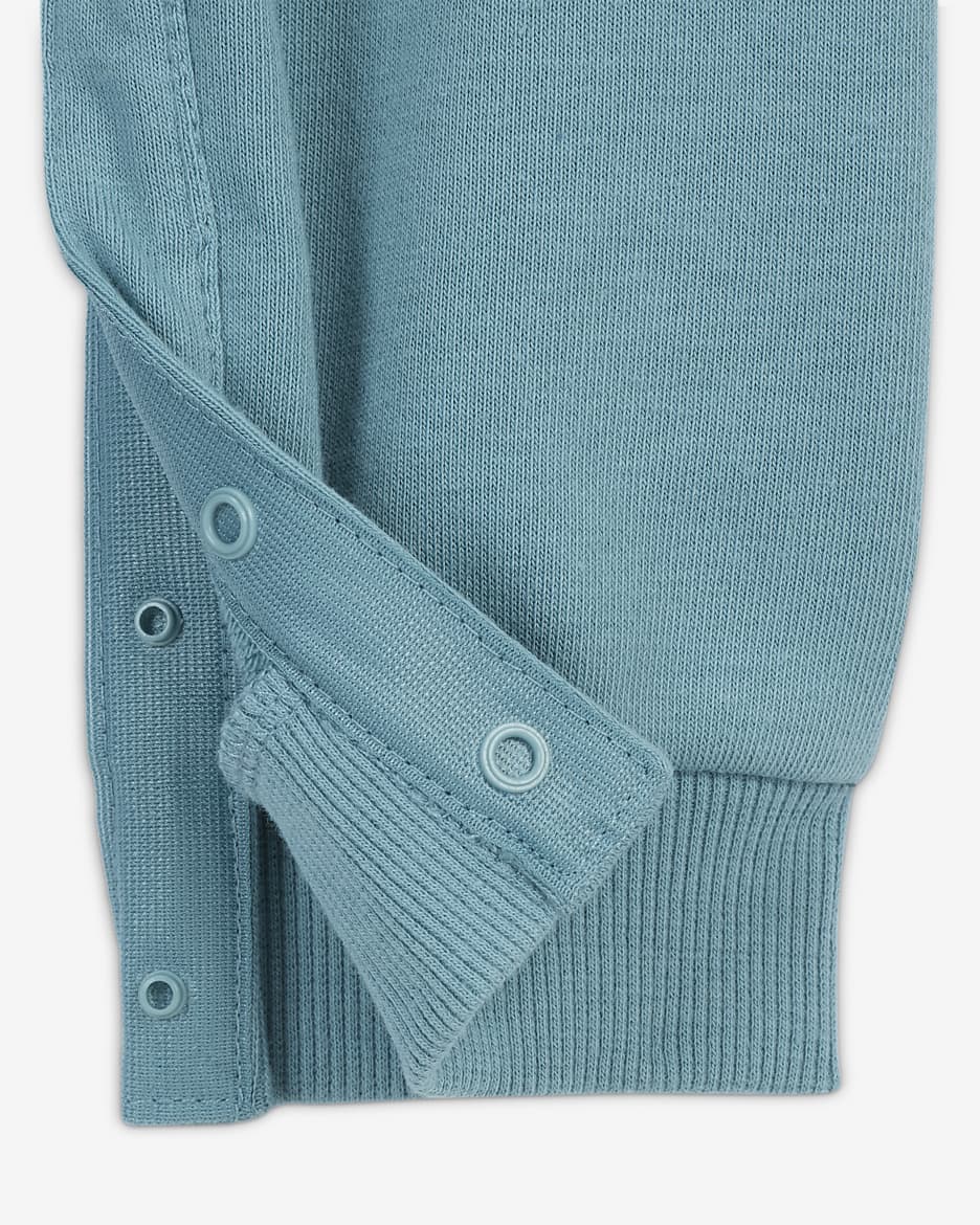 Nike Everyone From Day One Baby (0-9M) Crew Coverall - Denim Turquoise