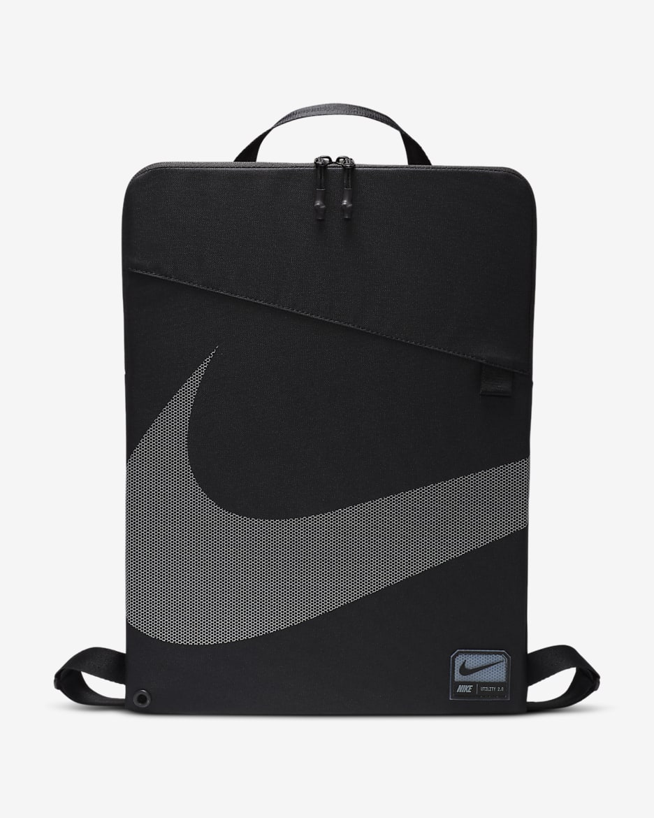 Nike Utility 2.0 Gymsack (17L) - Black/Black/Dark Smoke Grey