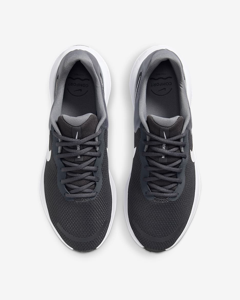 Pánské běžecké silniční boty Nike Revolution 7 - Anthracite/Cool Grey/Černá/Bílá