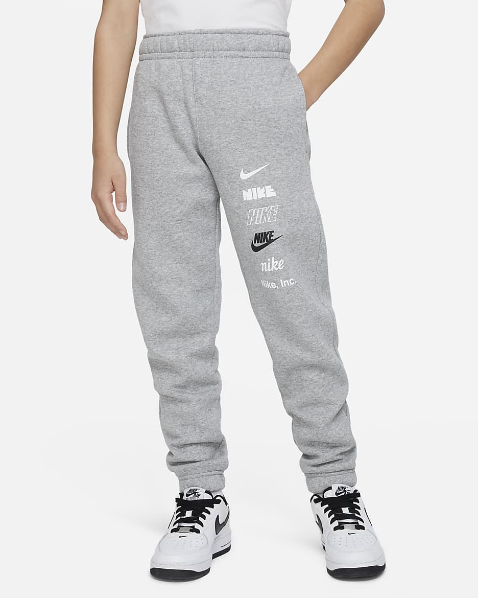 Joggers para niños talla grande Nike Sportswear - Gris oscuro jaspeado