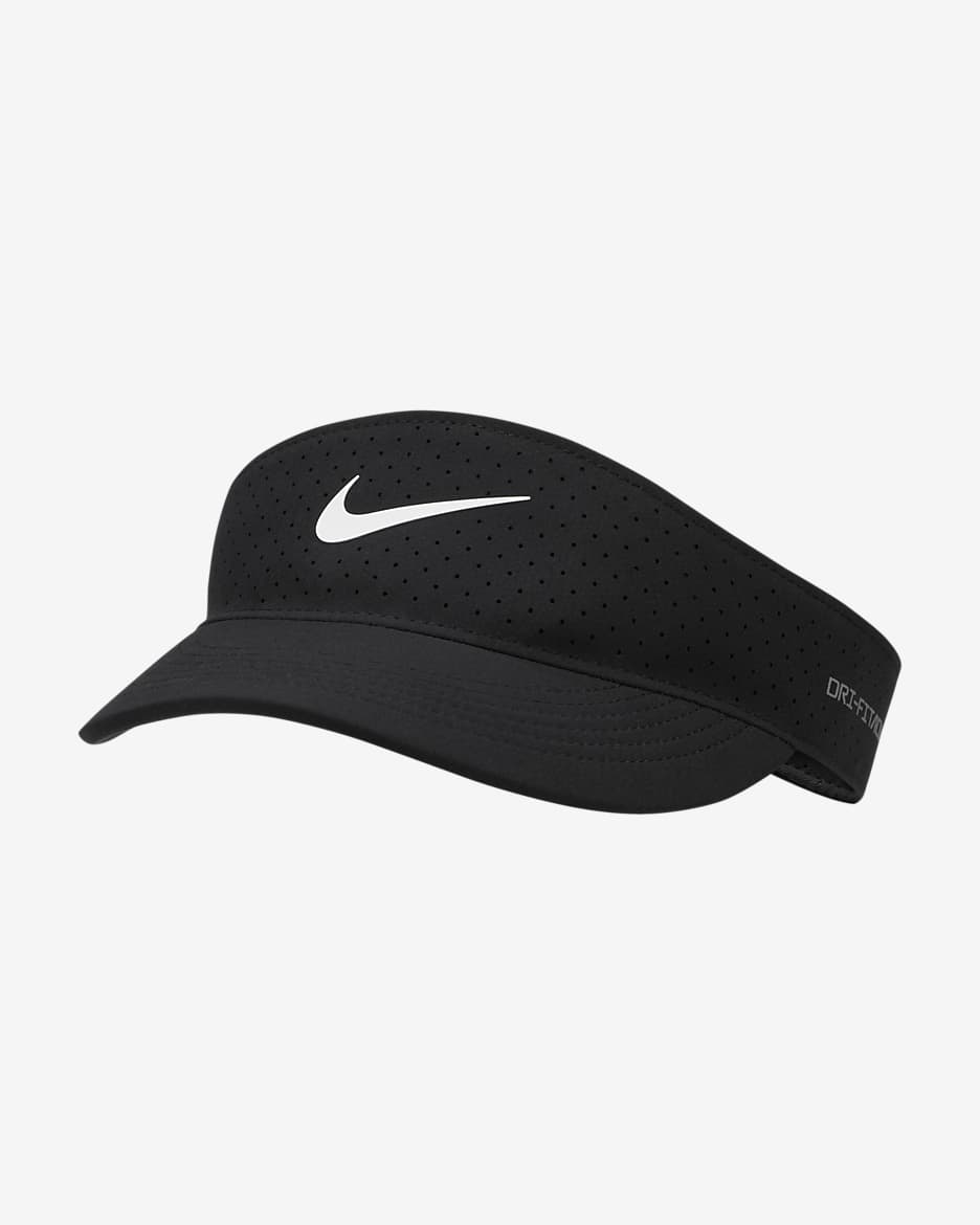 Nike Dri-FIT ADV Ace Tennis Visor - Black/Anthracite/White