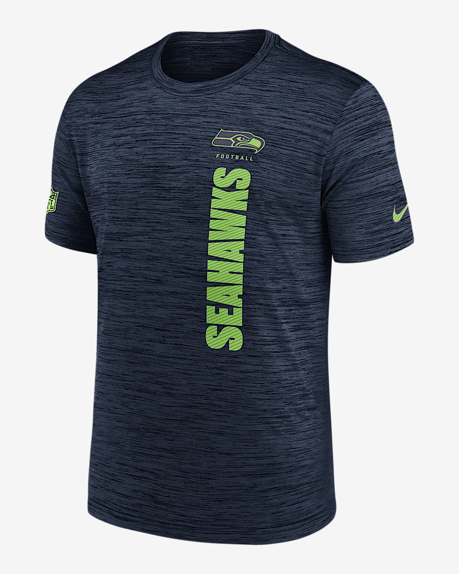 Seattle Seahawks Sideline Velocity Men's Nike Dri-FIT NFL T-Shirt - College Navy