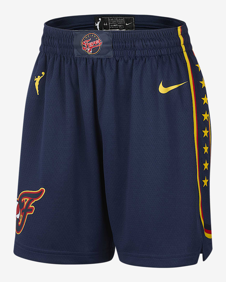 Indiana Fever 2025 Explorer Edition Women's Nike Dri-FIT WNBA Victory Shorts - College Navy/Amarillo