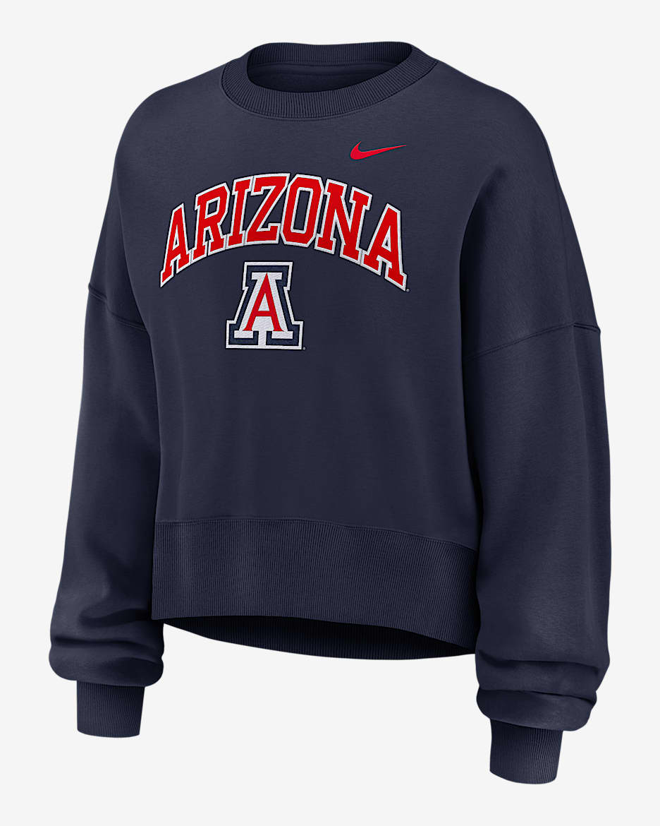 Arizona Phoenix Arch Women's Nike College Pullover Crew - Navy