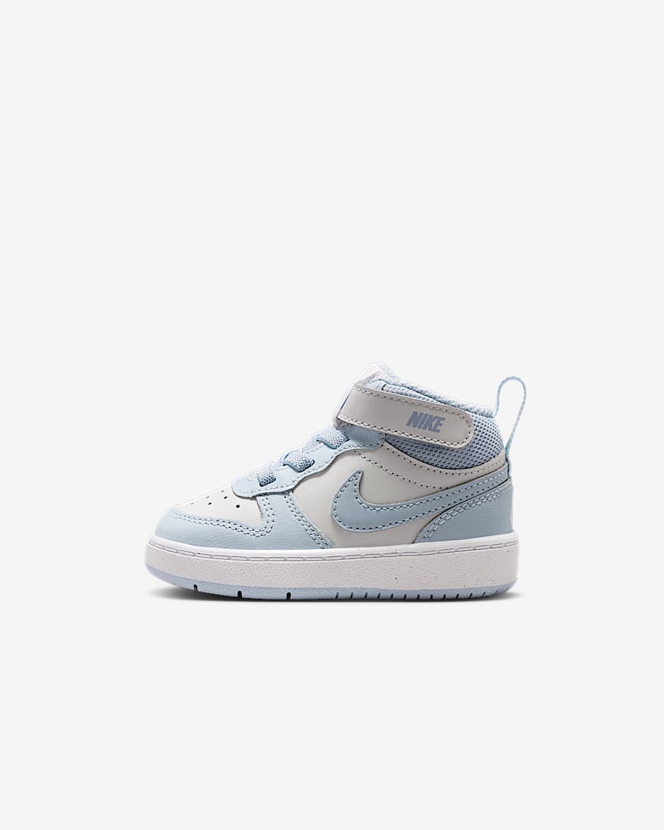 Nike Court Borough Mid 2 Baby/Toddler Shoes - Platinum Tint/White/Ghost