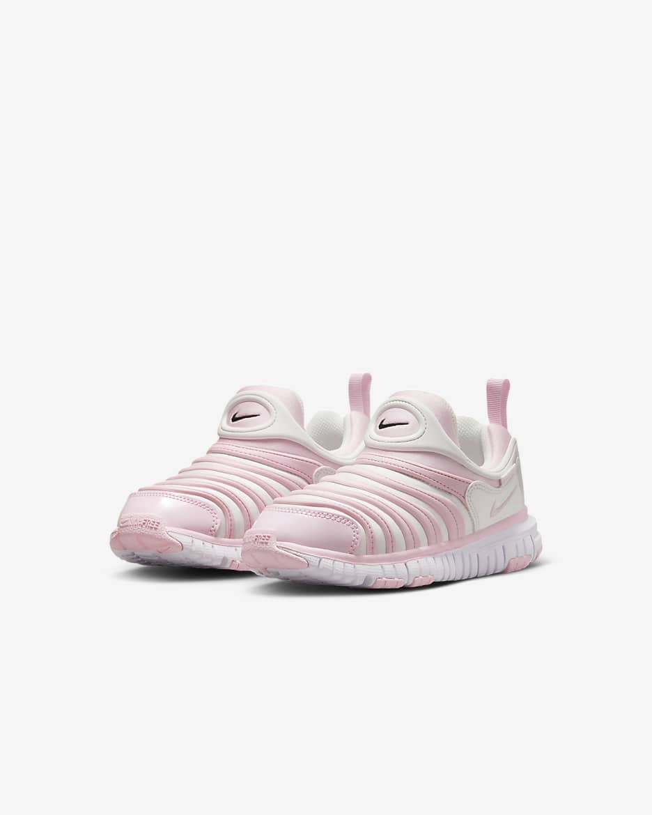 Nike Dynamo Free Little Kids' Easy On/Off Shoes - Pink Foam/Summit White/White/Black