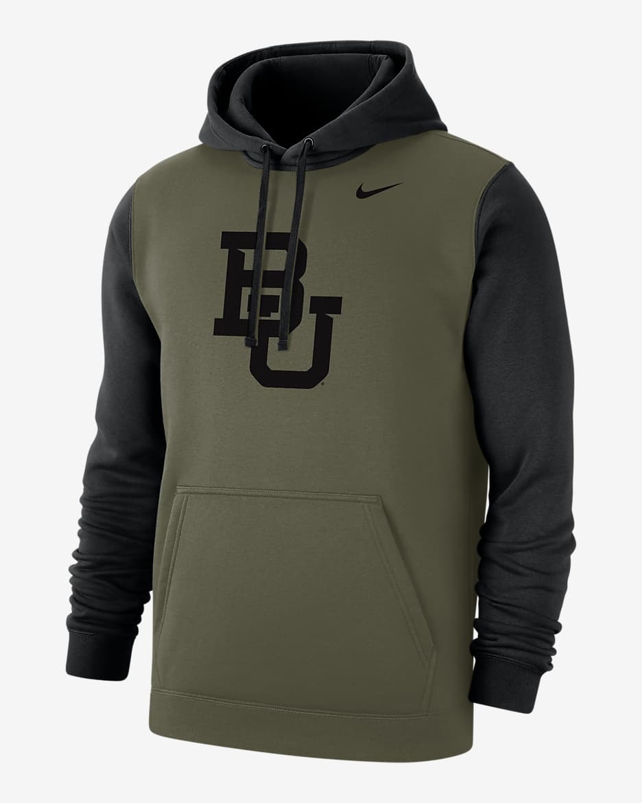 Baylor Olive Pack Men's Nike College Hoodie - Olive