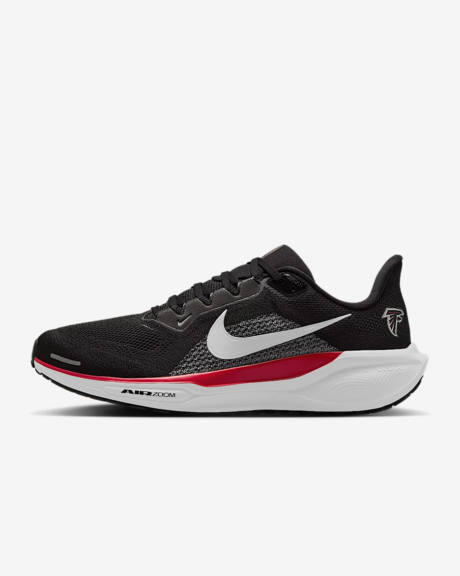 Atlanta Falcons Pegasus 41 Men's Nike NFL Road Running Shoes - Black/Gym Red/White