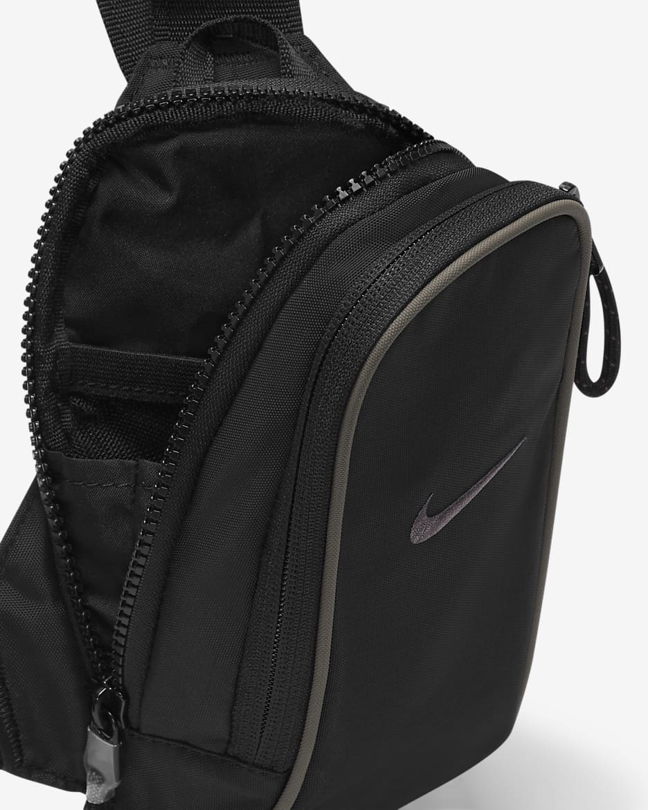 Nike Sportswear Essentials Crossbodytas (1 l) - Zwart/Zwart/Ironstone