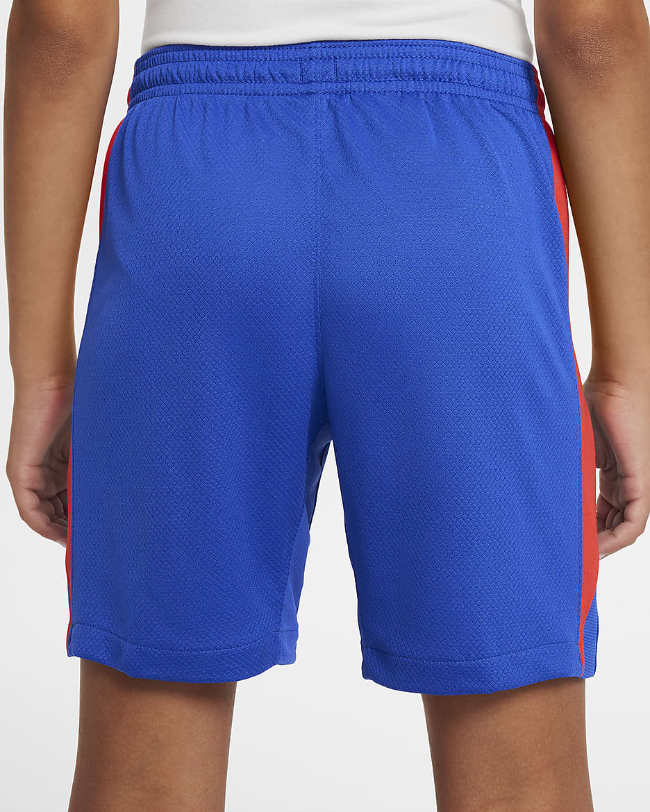 Atlético Madrid 2024/25 Stadium Home Older Kids' Nike Dri-FIT Football Replica Shorts - Hyper Royal/Light Crimson/White