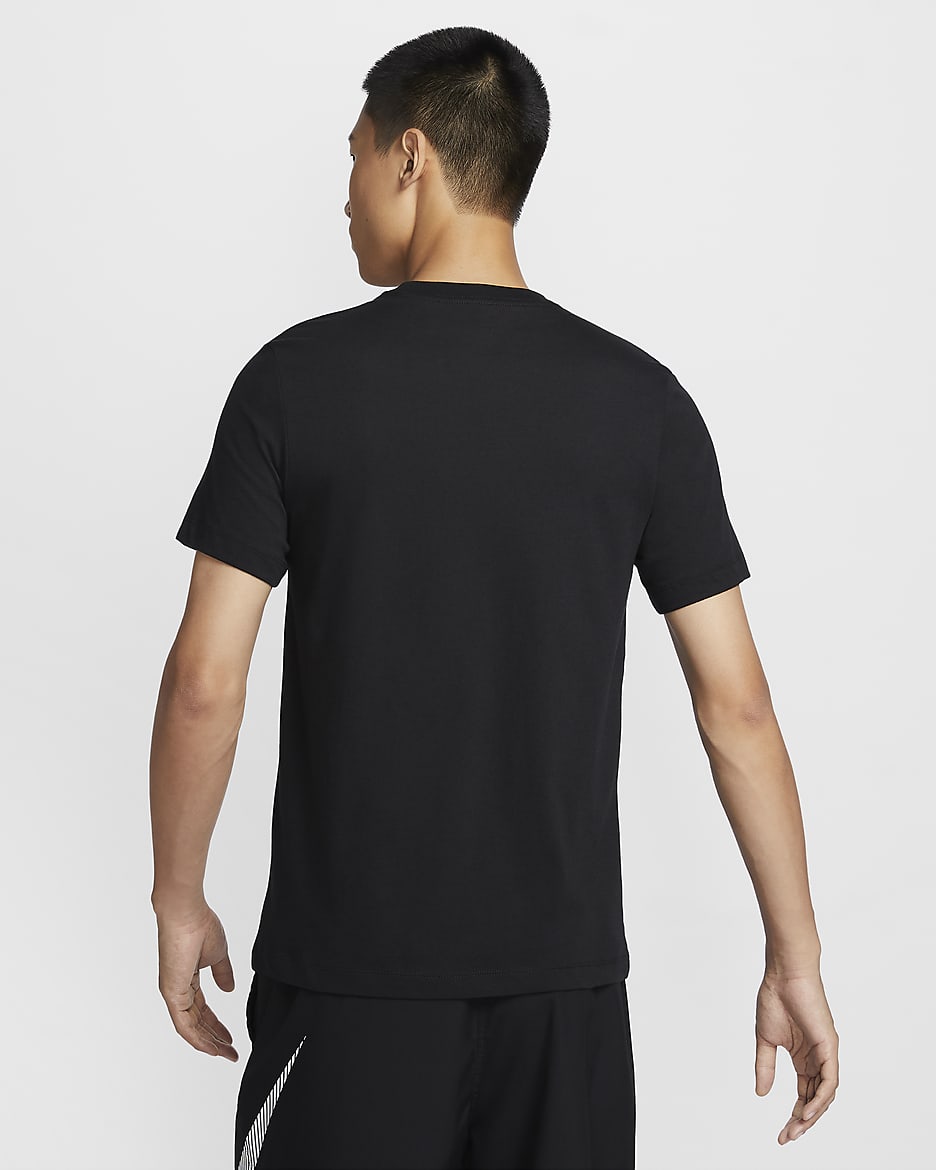 Nike Men's Dri-FIT Fitness T-Shirt - Black