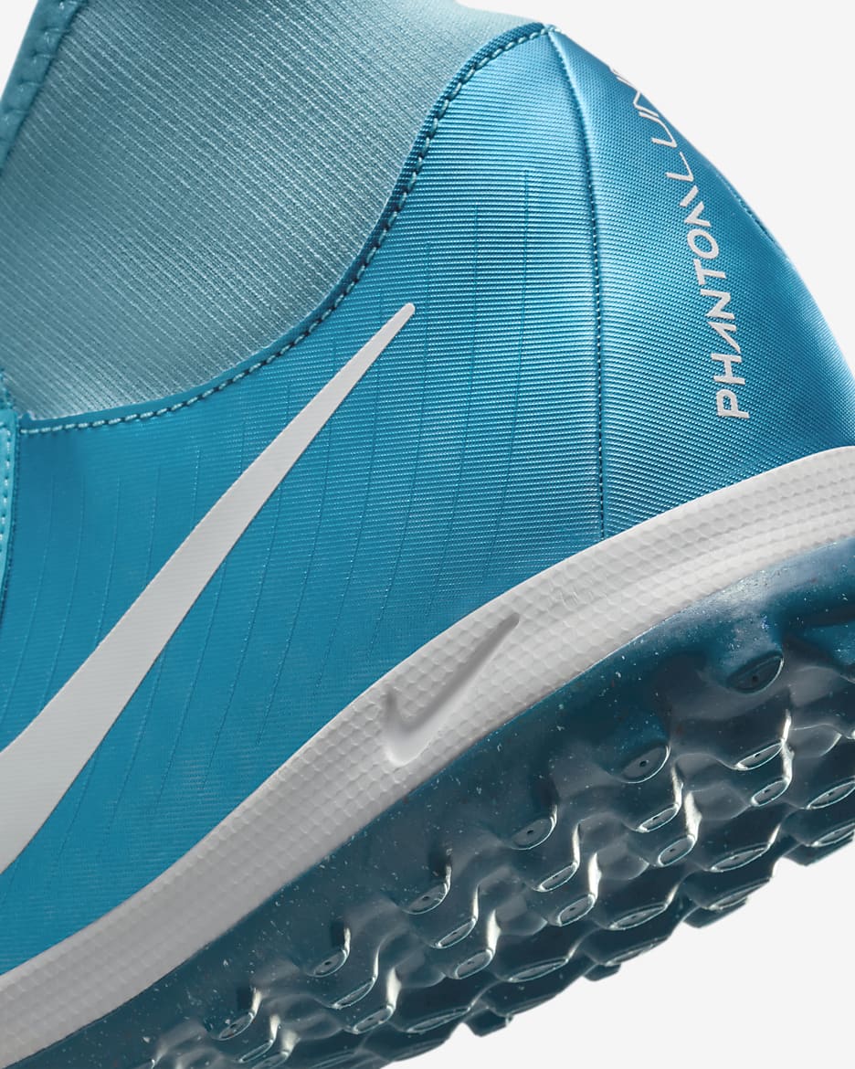 Chaussure de foot montante pour surface synthétique Nike Phantom Luna 2 Academy - Blue Fury/Blanc