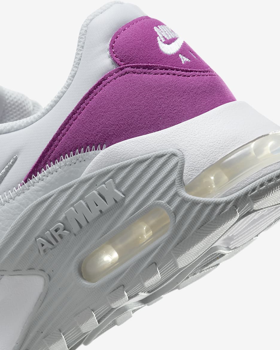 Tenis para mujer Nike Air Max Excee - Polvo fotón/Gris lobo/Fucsia cálido/Plata metalizado