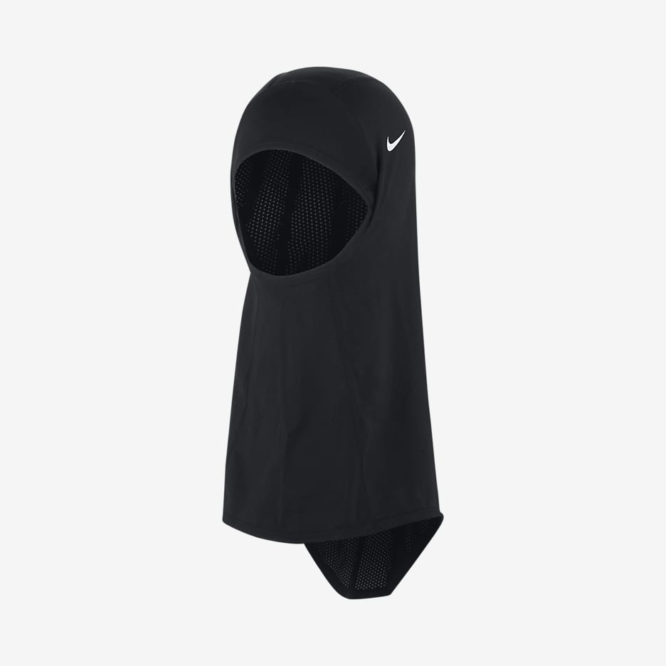 Nike Pro Hijab til barn - Svart/Hvit