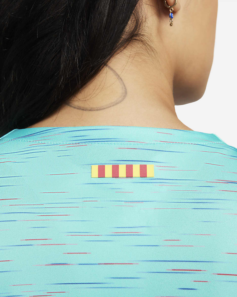 Jersey de fútbol Nike Dri-FIT del FC Barcelona alternativo 2023/24 Stadium para mujer - Agua/Azul royal/Rojo universitario/Negro