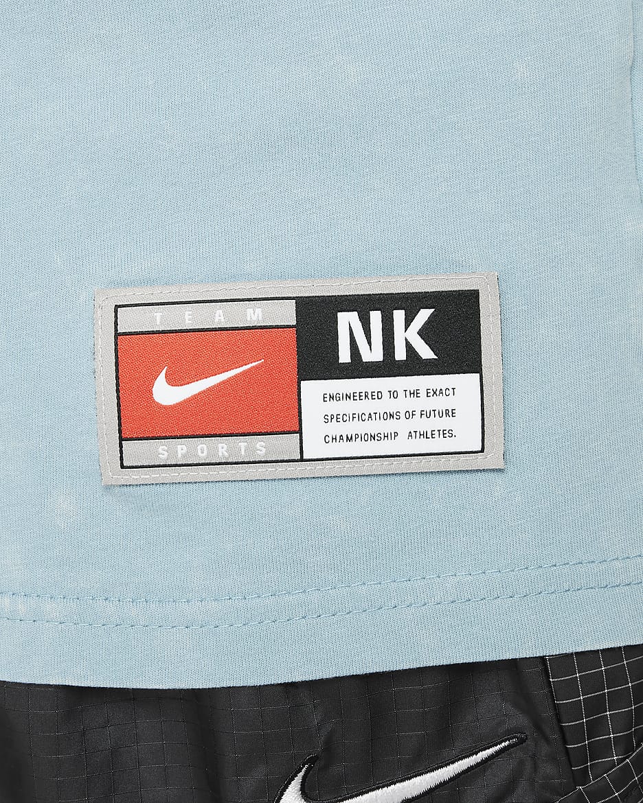 Nike Sportswear Big Kids' T-Shirt - Denim Turquoise