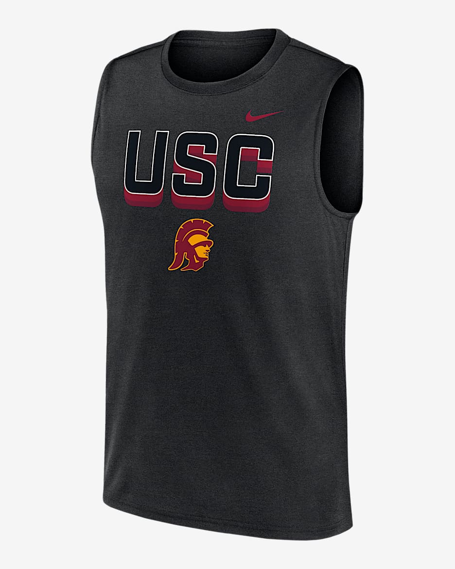 USC Primetime Legend Tricode Men's Nike Dri-FIT College Muscle Tank Top - Black