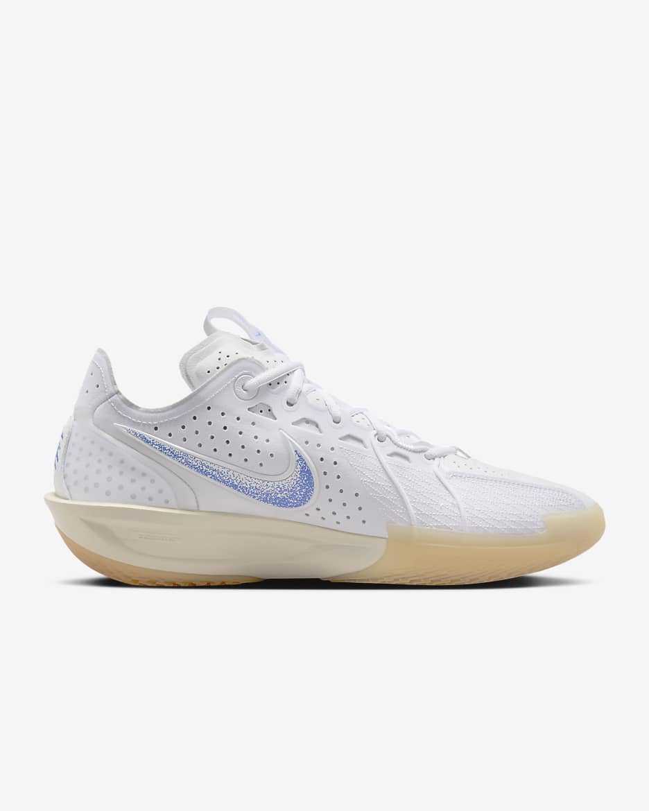 Buty do koszykówki Nike G.T. Cut 3 Blueprint - Biel/Coconut Milk/Gum Yellow/Racer Blue