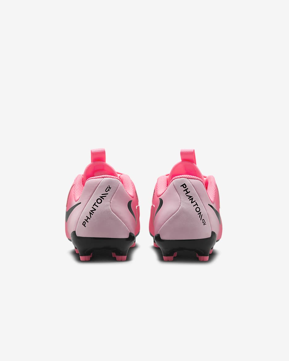 Scarpa da calcio a taglio basso MG Nike Jr. Phantom GX 2 Academy – Bambino/a | Ragazzo/a - Sunset Pulse/Nero