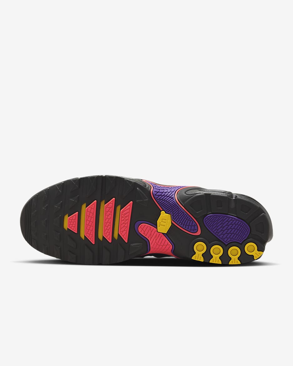 Sapatilhas Nike Air Max Plus Drift para homem - Preto/Roxo Field/Laranja Laser/Carmesim Bright