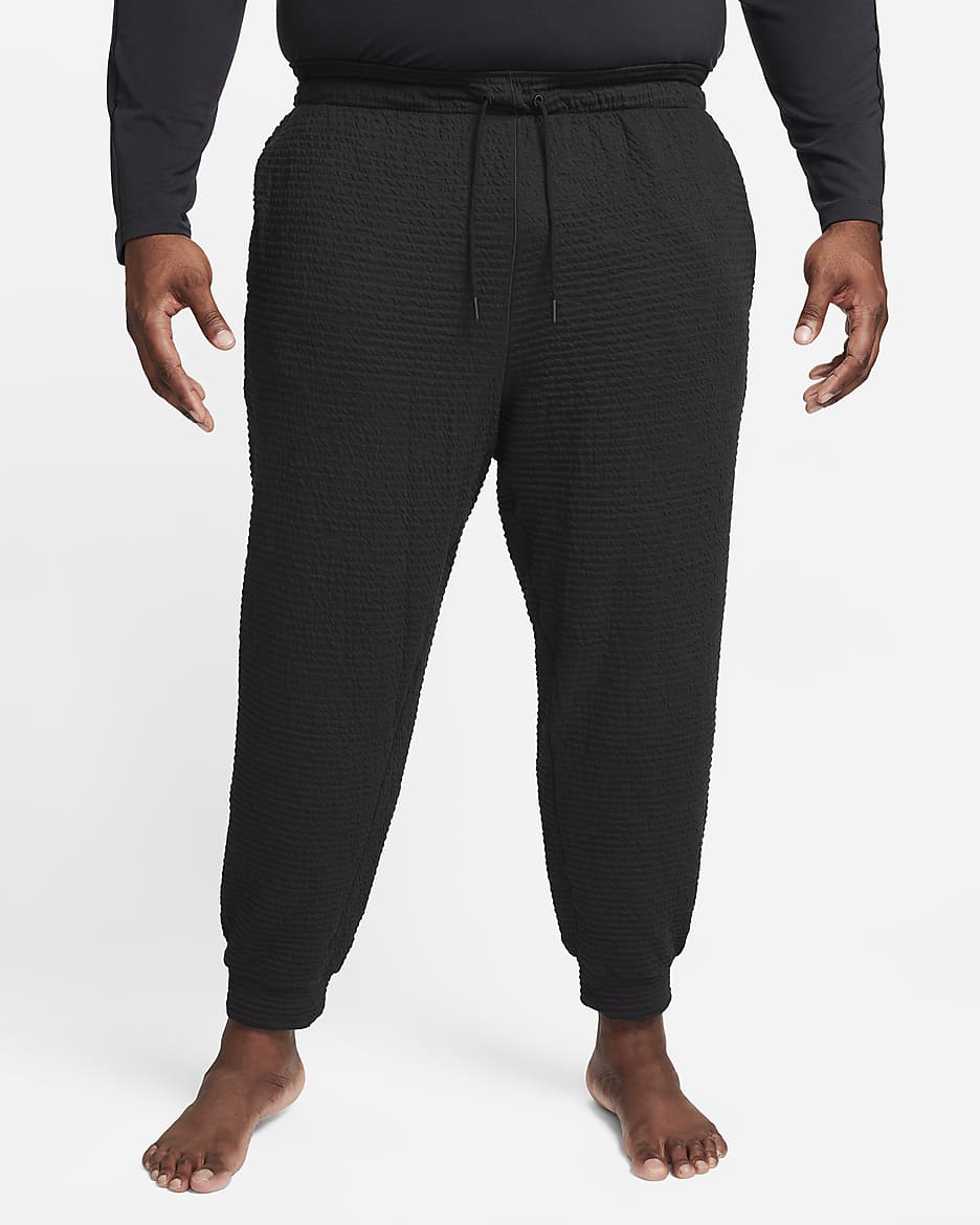 Nike Yoga Men's Dri-FIT Pants - Black/Black