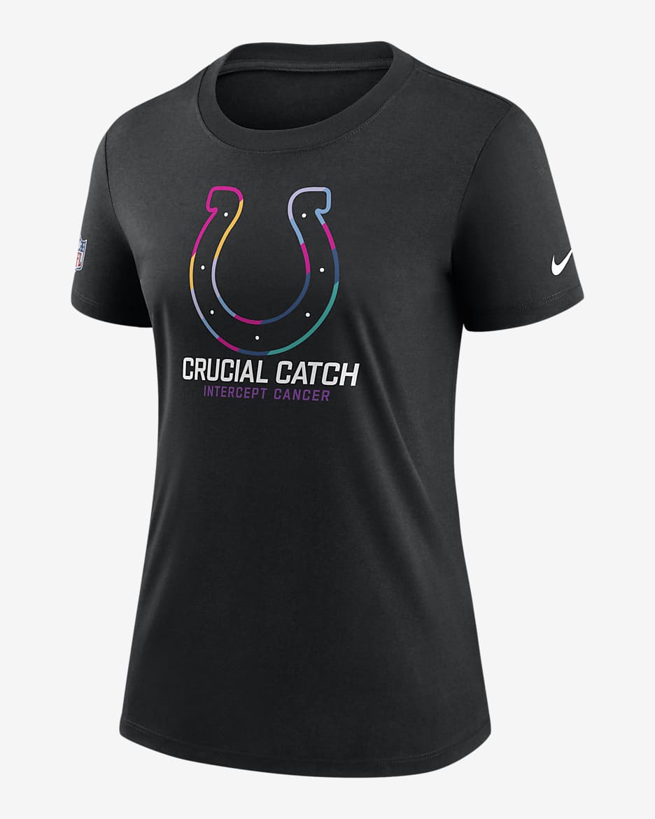 Indianapolis Colts Crucial Catch Women's Nike NFL T-Shirt - Black