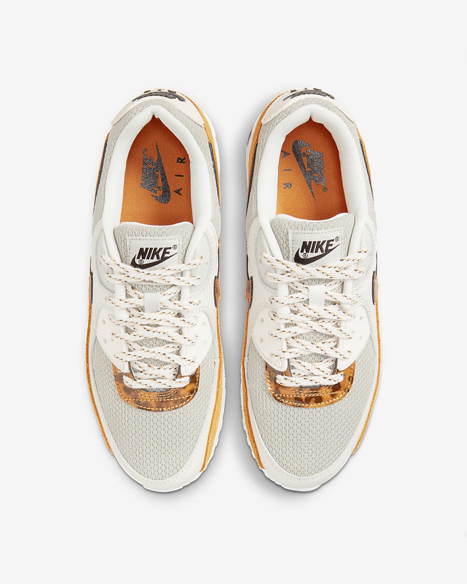 Chaussures Nike Air Max 90 pour Femme - Phantom/Velvet Brown/Light Bone/Light Curry