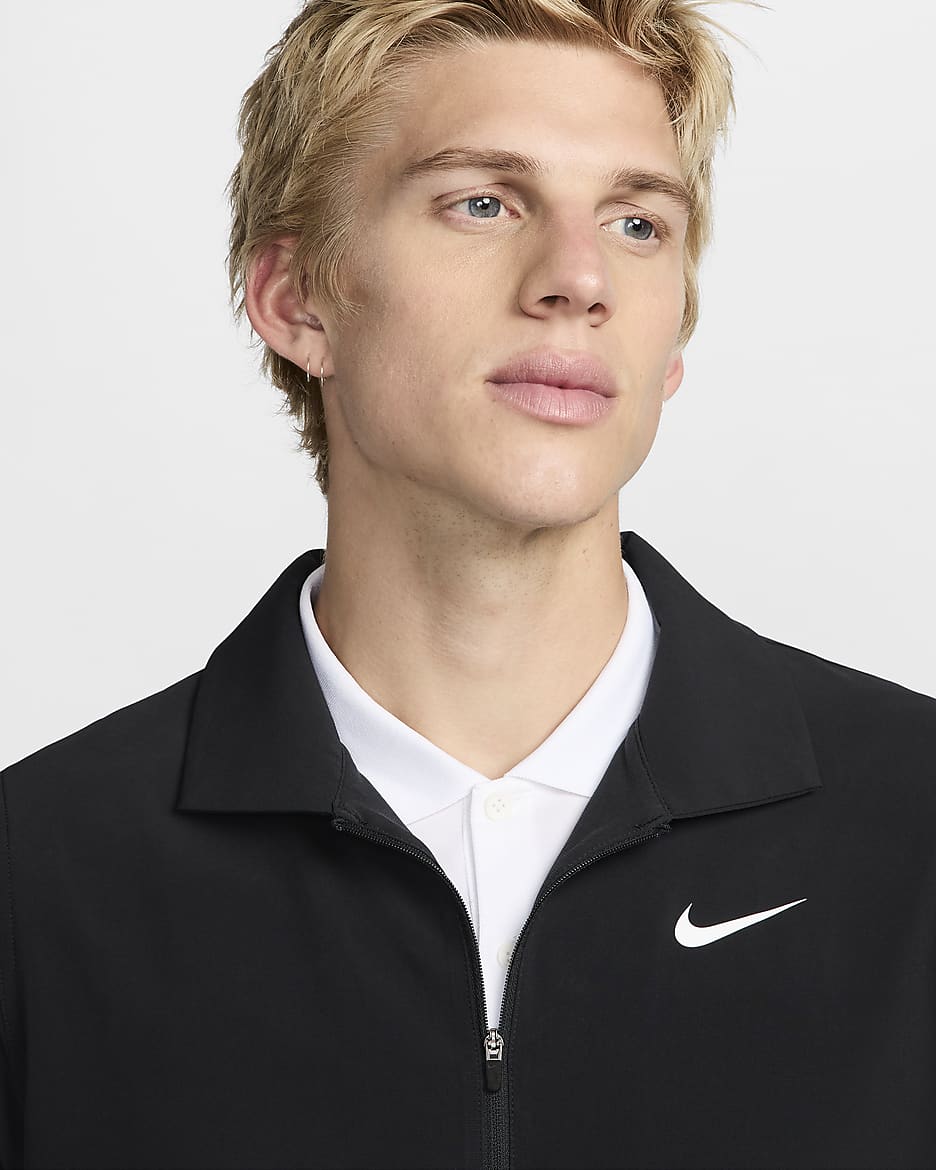 Nike Tour Men's Repel Full-Zip Golf Jacket - Black/White