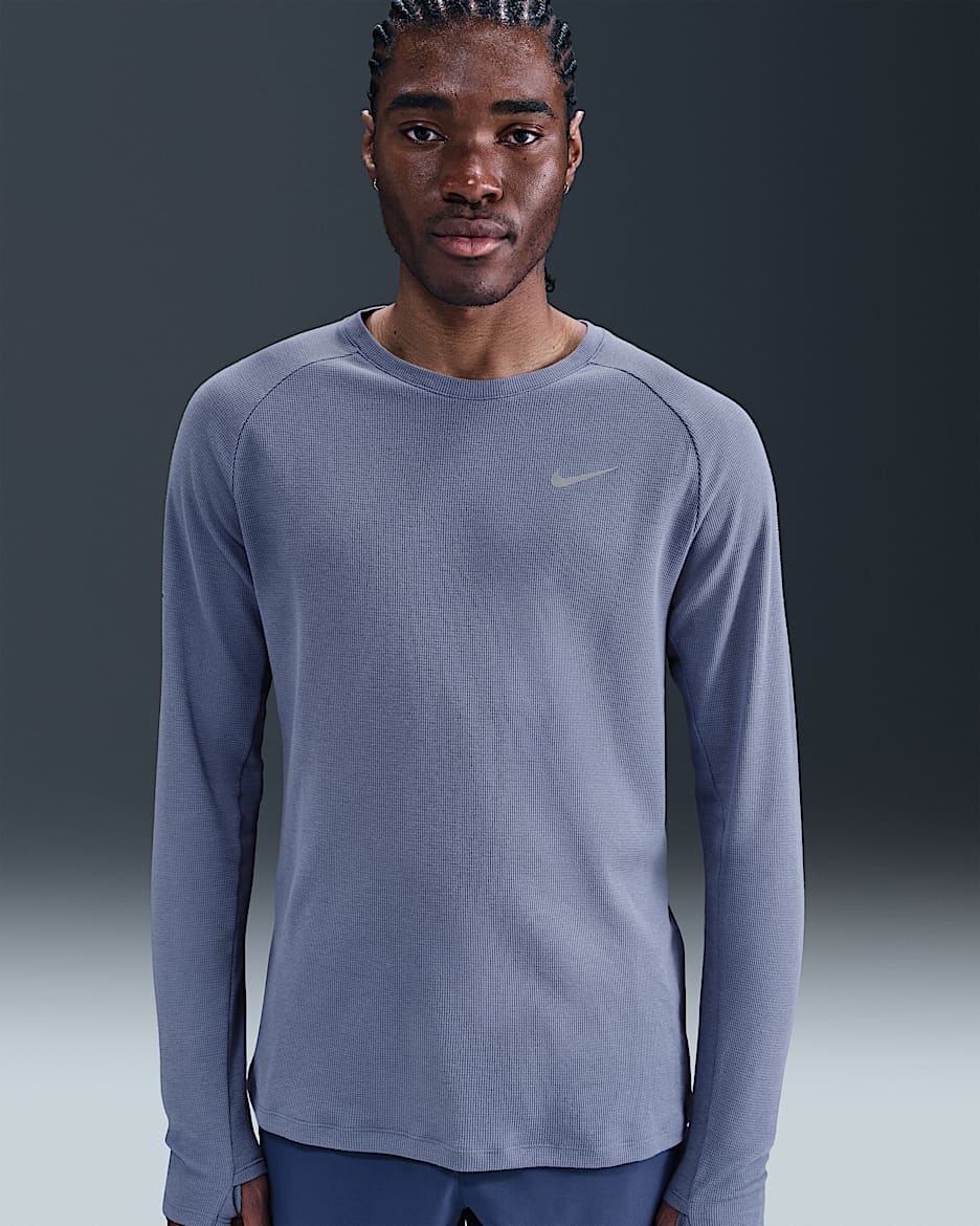 Nike Stride Men's Dri-FIT Running Waffle Crew - World Indigo