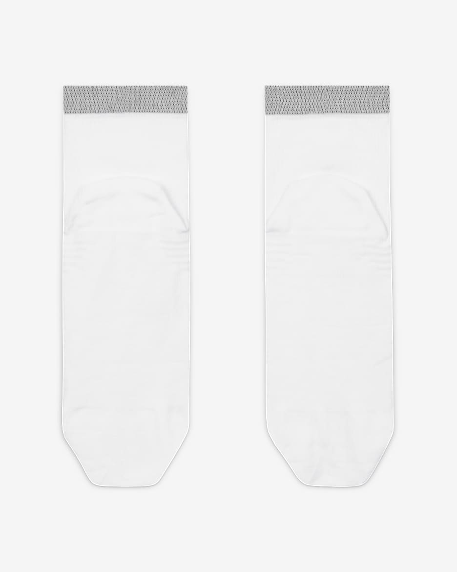 Nike Spark Lightweight Knöchelsocken zum Laufen - Weiß/Reflect Silver