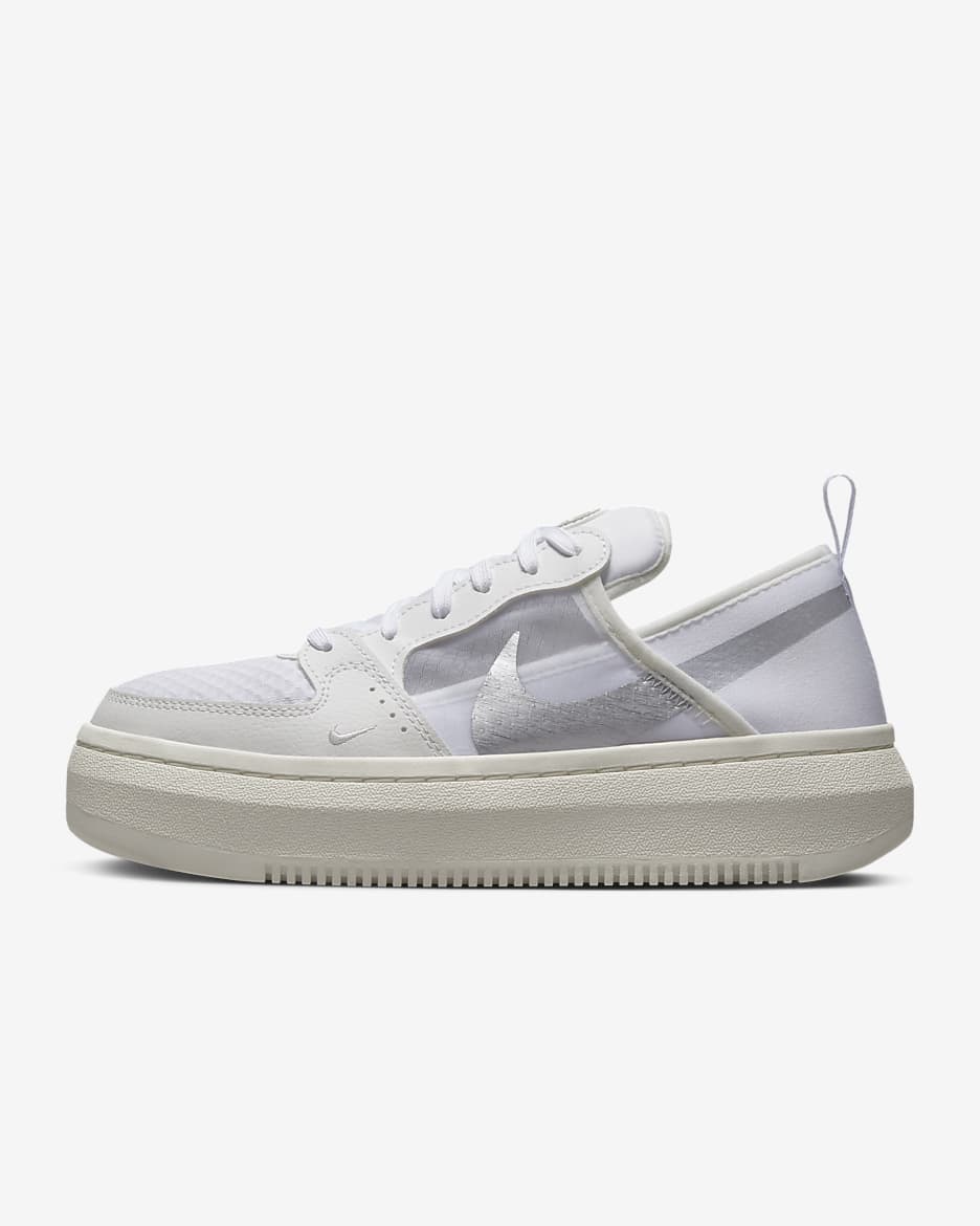 Nike Court Vision Alta 女鞋 - 白色/Sail/Metallic Silver