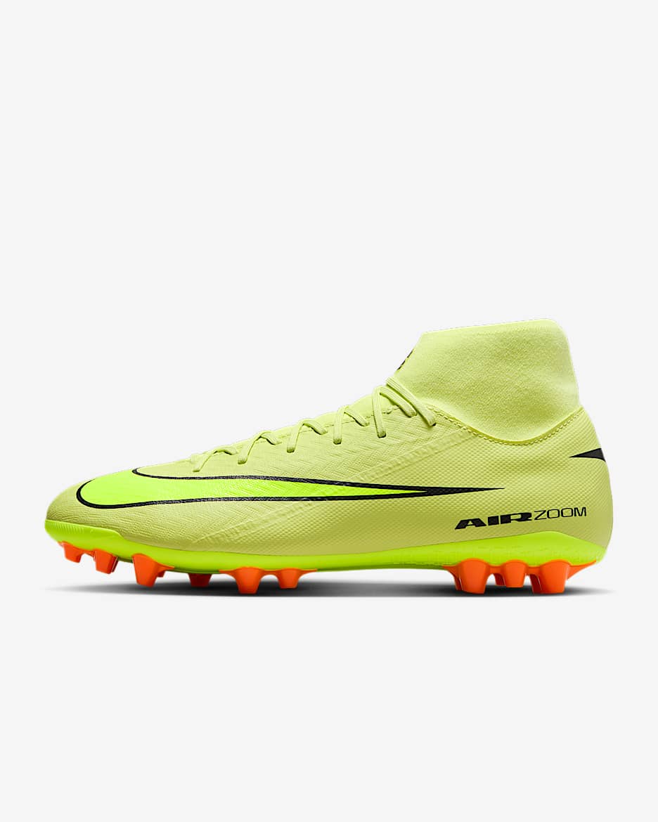 Nike Mercurial Superfly 10 Academy AG High-Top-fodboldstøvler - Limelight/Hyper Crimson/Volt