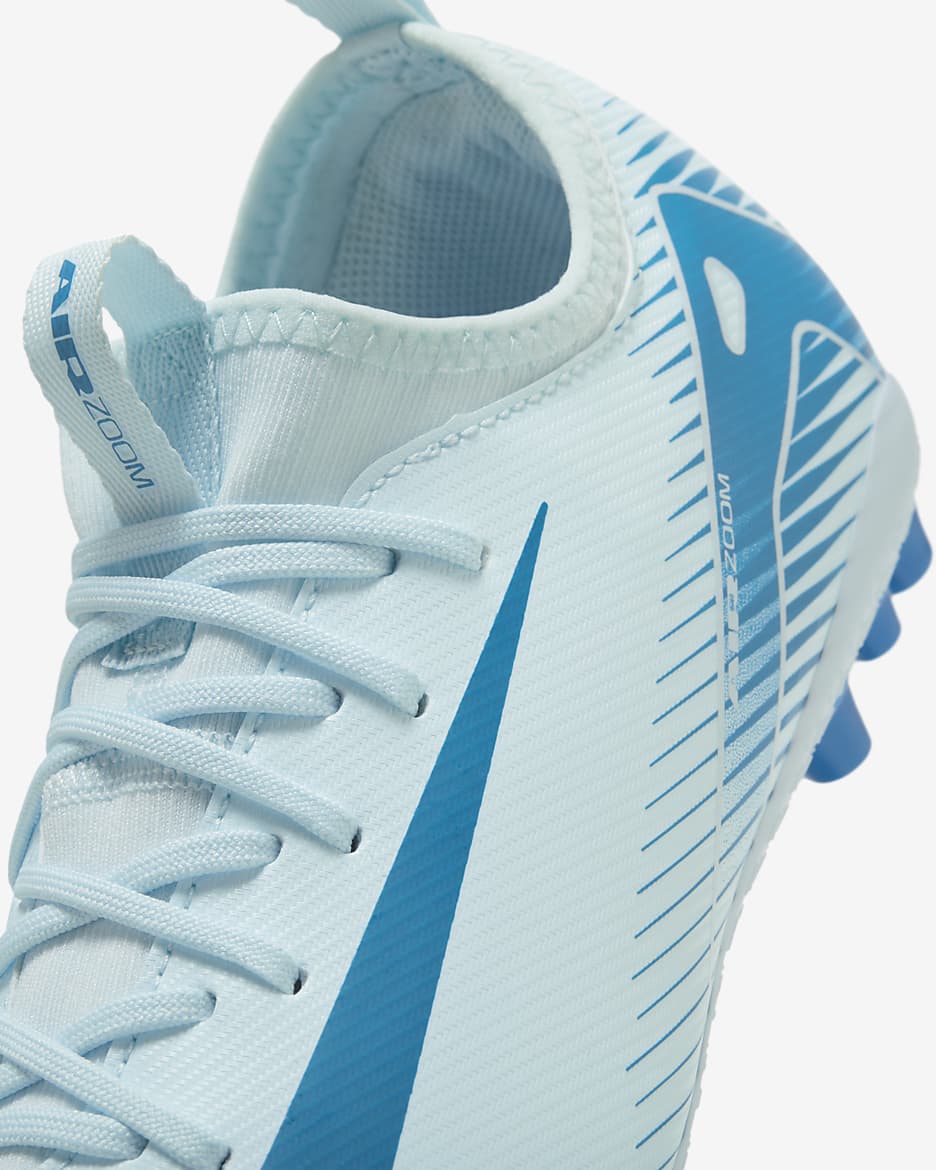 Nike Jr. Mercurial Vapor 16 Academy Little/Big Kids' AG Low-Top Soccer Cleats - Glacier Blue/Blue Orbit