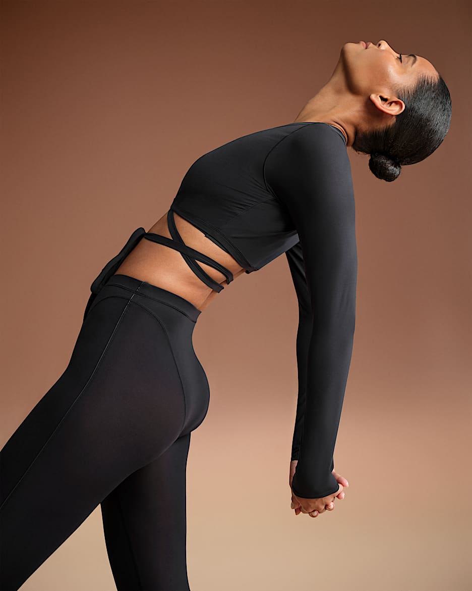 NikeSKIMS Weightless Layers Women's Long-Sleeve Wrap Top
