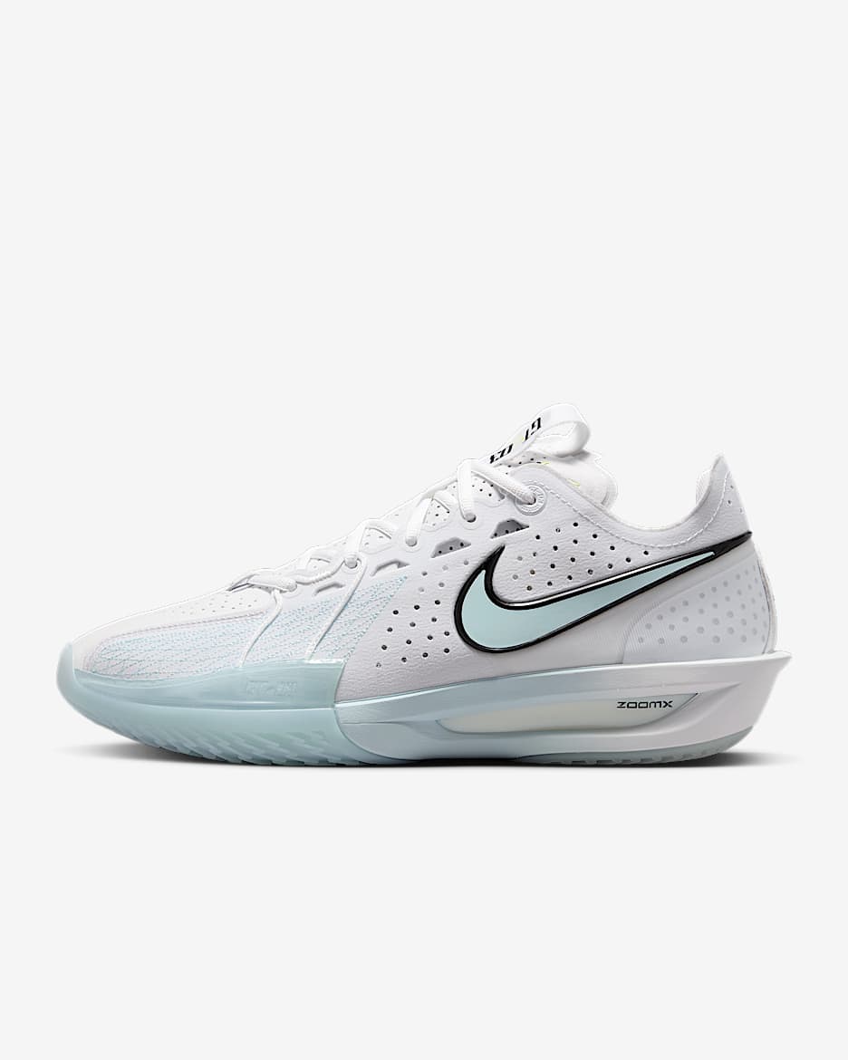 รองเท้าบาสเก็ตบอล Nike G.T. Cut 3 EP - ขาว/Metallic Silver/Light Lemon Twist/Glacier Blue