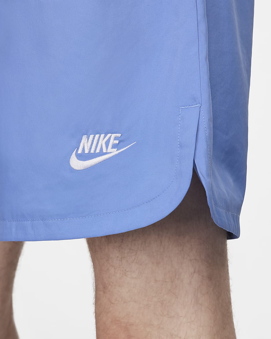 Nike Sportswear Sport Essentials Men's Woven Lined Flow Shorts - Polar/White