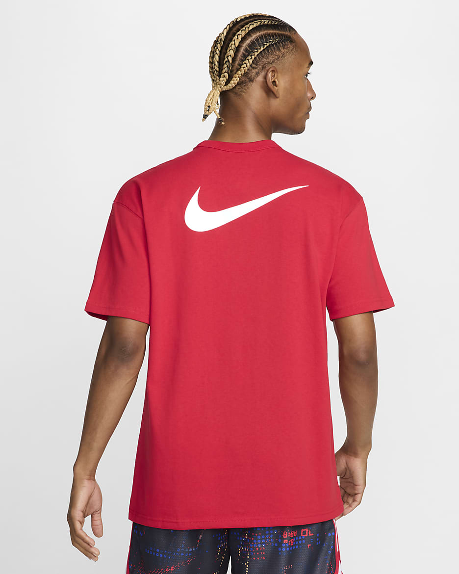 Nike Men's Max90 Basketball T-Shirt - University Red