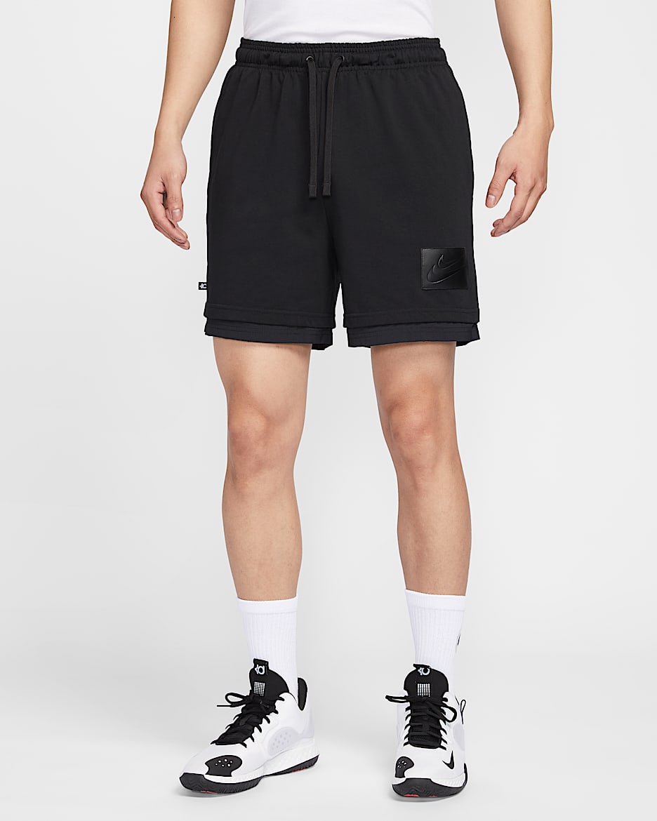 Kevin Durant Men's Dri-FIT 15cm (approx.) Basketball Shorts - Black/Black