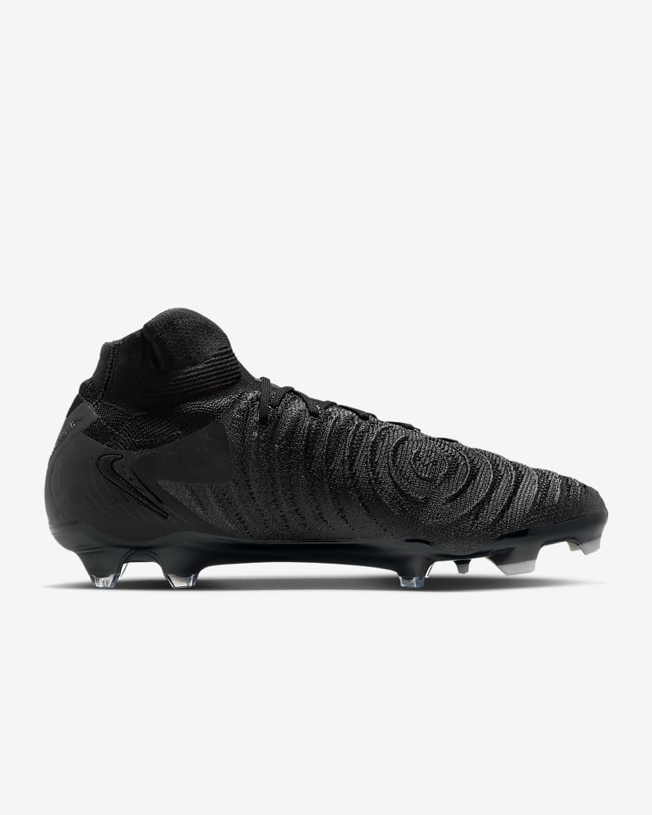 Nike Phantom Luna 2 Elite FG High-Top Football Boot - Black/Black